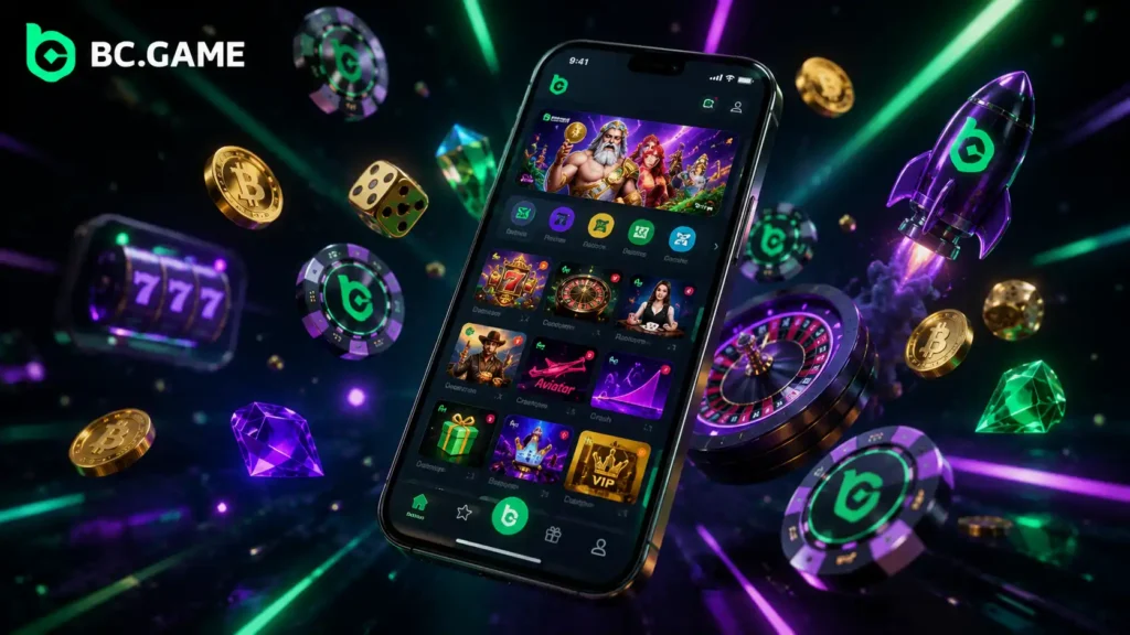 Игры и функции в BC.Game App